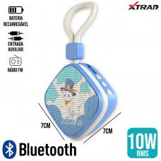 Caixa de Som Bluetooth 10W XDG-232 Xtrad - Azul